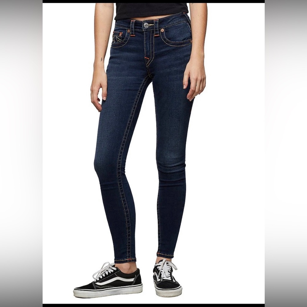True Religion Jennie Mid Rise Jeans - Size 24